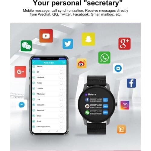 Smart Watch Wristband Watch Band With Full Circle Display Smart Watch For Android System With Retail Box Package