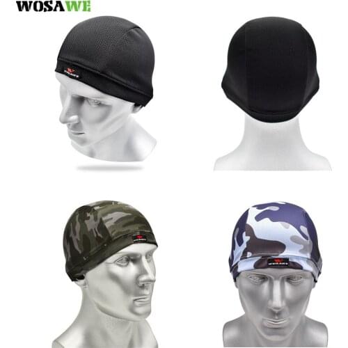 WOSAWE Motorcycle Cap Helmet Hat Sweat Inner Cap Summer Quick Dry Breathable Hat Riding Racing Under Helmet Beanie Cap