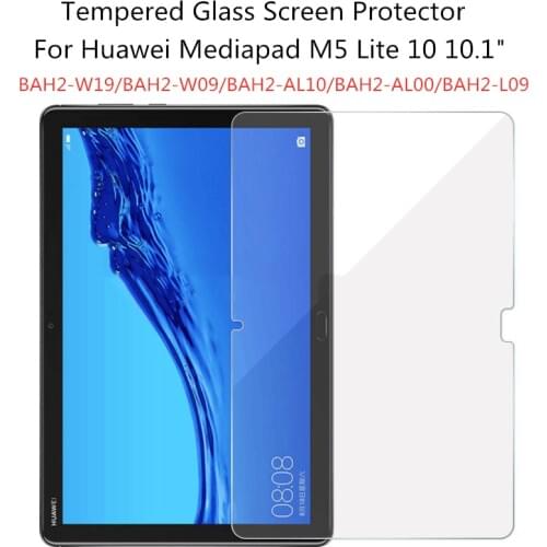 9H Tempered Glass Screen Protector For Huawei MediaPad M5 Lite 10 10.1 inches Tablet Protective Film For BAH2-W09/L09/W19/AL10