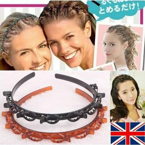 Womens Double Bangs Hairstyle Hairpin Hair Band Clip Accessories Head Jewelry