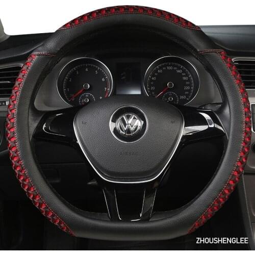 ZHOUSHENGLEE Microfiber Leather Car Steering Wheel Cover For Mazda 2 3 5 6 7 8 CX3 CX5 CX7 CX98 CX9 MX5 MX7 RF Version
