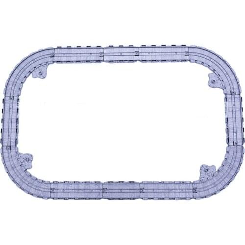 1.2 Meter 12pcs railway train track pack compatible for Biro train toy toys for children