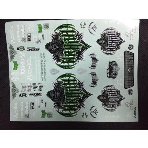 1pcs 1/10 RC Crawler Car DIY Sticker for tamiya cc01 D90 D110 axial SCX10 II T