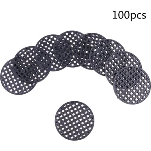 100Pcs Flower Pot Hole Mesh Pad, 4.5cm Diameter Round Bonsai Pot Bottom Grid Mat Mesh Drainage Netting Hole Screen