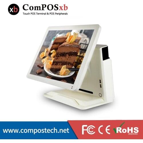 15 Factory POS Touch Screen All-In-One Computer Epos System Retail Point Of Sale Pos Machine For E-Shop With Card Reader