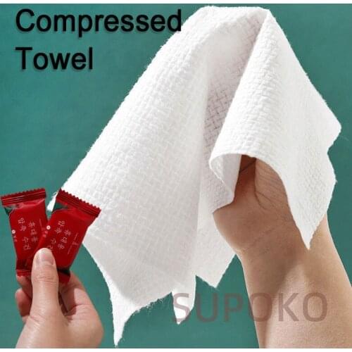 20pc set disposable cleansing towel compressed towel pure cotton thickened face towel compressed towel travel bath towel