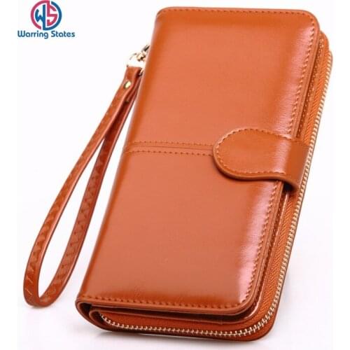 Warring States 2019 New Womens Wallet High Quality Candy Color Fashion Retro Leisure Card Wallet Female Wallet Length 19 Cm