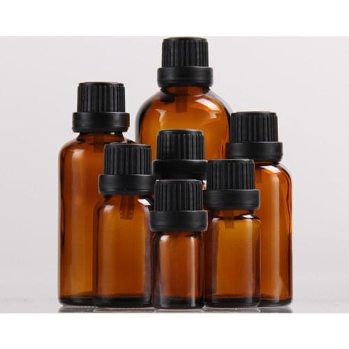 5ml-100ml 2 units / lot brown glass bottle with screw cap clear liquid sampling sample bottles glass bottles