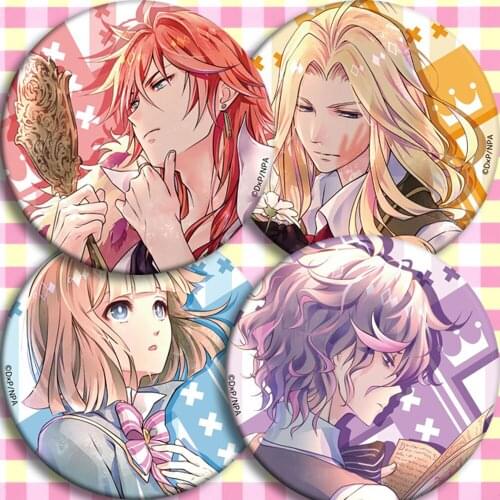 58mm ANIME CARAVAN DAME×PRINCE animation Badges Brooch Acrylic Round Pind Backapck deco