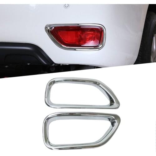 ABS Car Styling Rear Fog Light Lamp Decoration Cover Trim Frame Sticker for Nissan Patrol Y62 2017 2018 Car Accessories