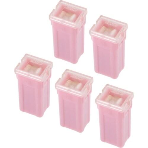 Automotive Mini Cartridge Fuse 32V 30A Female Terminal Car Truck Vehicle 5pcs