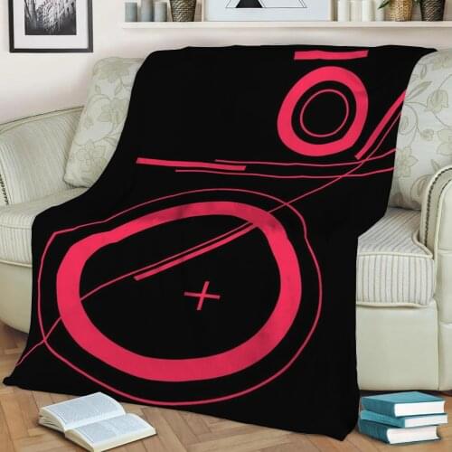 Abstract Glitch Pixel 703 3D Printed Velvet Plush Throw Fleece Blanket Bedspread Sherpa Blanket Home Decora