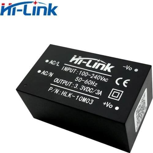 Free shipping Hi-Link new 2pcs 220v 3.3V 10W AC DC isolated switching step down power supply module AC DC converter HLK-10M03