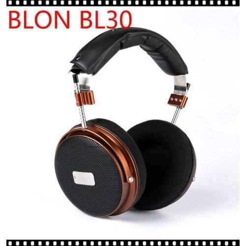 BLON BL-30 BL30 70mm Driver Hifi Monitor Open Back Style Detachable 3.5mm Cable Adjustable Headband Full Size Over-Ear Headphone