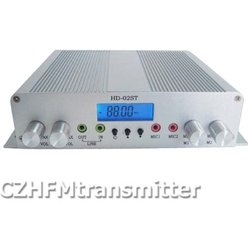 CZH HD-02ST 15W LCD digital stereo high-power FM radio broadcast