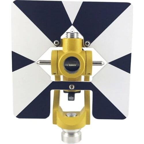 Sigle Prism Holder And Target For Topcon Total Stations 5/8"11 Female Thread Metal Black and White