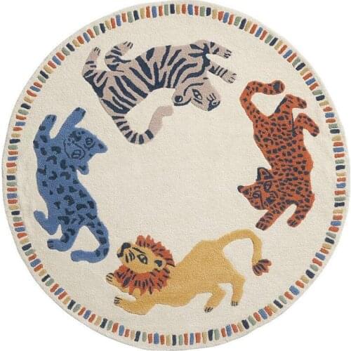 Childrens round Carpet Nordic Simple Carpet Living Room Coffee Table Pad Thickened Bedroom Bedside Hanging Basket Carpet