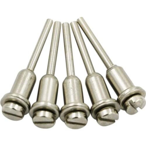GTBL 5Pcs/Lot 3.17Mm Shank Mandrel Hss Cutting Arbor Fixed Cut-Off Wheel Disc Holder Screw Mandrels For Dremel Jun13
