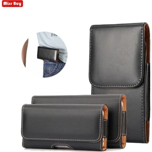 Phone Pouch Belt Clip Leather Bag Cover For Xiaomi POCO X3 NFC M3 F3 MI 11 Lite Ultra 9C 9A Redmi Note 9S 9T 10 Pro Waist Case