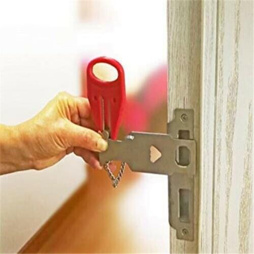 Creative Portable Home Door Locks Self-defence Anti-theft Safety Door Stop Travel Accommodation