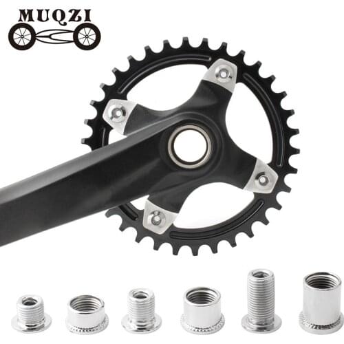MUQZI 5 PCS Bicycle Chainwheel Screws Single Double Three Disc Crank Screw MTB Road Bike Crankset Nut Chainring Bolts