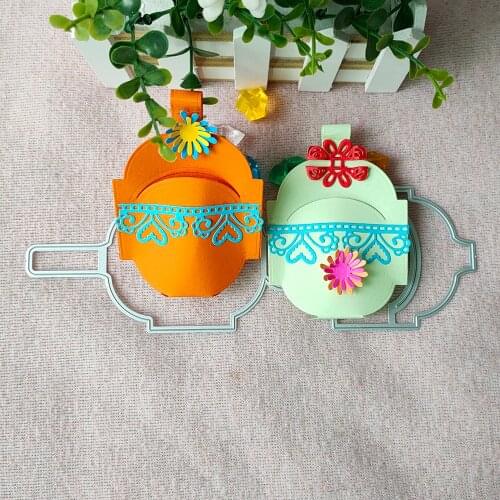 New Wine Cup holder Metal Cutting Dies Decorative Scrapbooking Steel Craft Die Cut Embossing Paper Cards Stencils