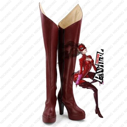 Persona 5 Anne Takamaki Cosplay Shoes Panther Boots Tailor Made