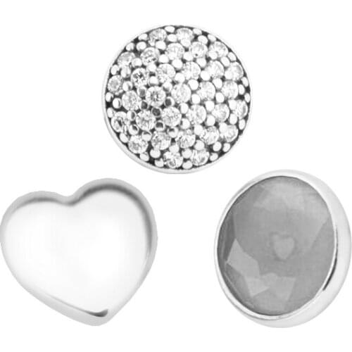 Original 925 Sterling Silver June Petites Charms Beads Fits Locket Pendant Necklace Silver Charme for Women DIY Jewelry kralen