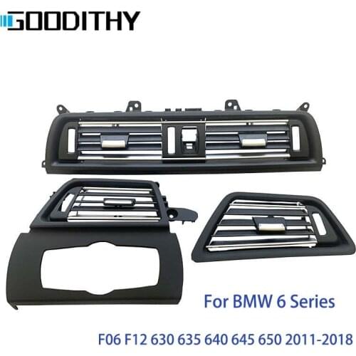 LHD Front Dash Panel Center Fresh Air AC Outlet Vent Grill Cover For BMW 6 Series F06 F12 630 635 640 645 650 2011-2018