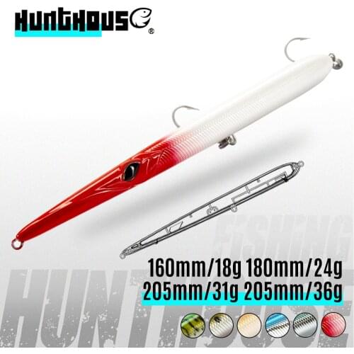 Hunthouse stylo 210 pencil needle fishing lure floating sinking lure 16cm 18cm/24g 205mm 31/36g long casting stickbaits LW118