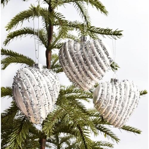 Christmas decorations window decorations Christmas tree glass heart-shaped tree-shaped gourd shape pendant