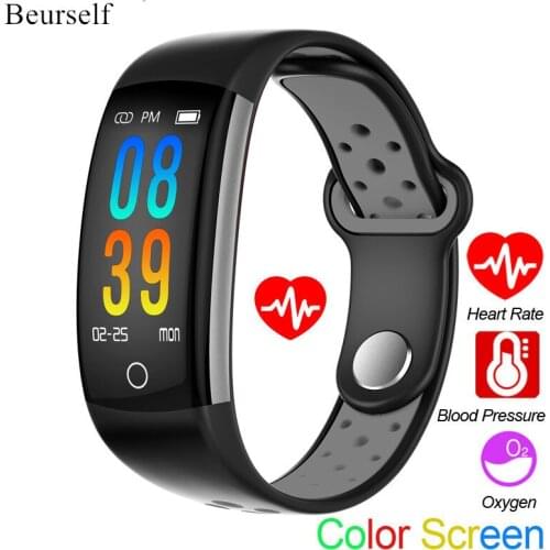 Sport Smart Bracelet Q6 Men Women Ladies Smartwatch for iOS Andriod Call Clock Heart Rate Fitness Tracker Waterproof Wrist Watch