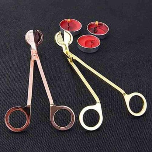 Candle Wick Trimmer Stainless Steel Candle Wick Trimmer Oil Lamp Trim Scissor Cutter Snuffer Tool Hook Clipper