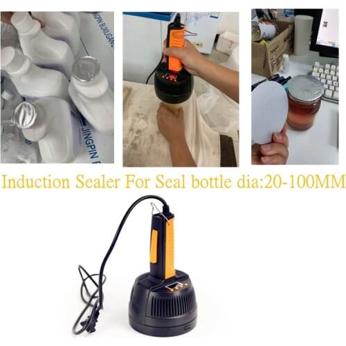 Free shipping Bottle Cap Heat Sealer Sealing Machine Microcomputer Glass Jar Aluminum Medical Plastic Foil Capper 20-100mm