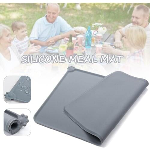Pet Product Silicone Dog Cat Bowl Mat Non-stick Food Pad Water Cushion Thick Waterproof Pads JW