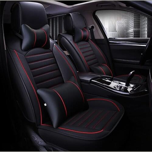 HeXinYan Leather Universal Car Seat Covers for Toyota all models rav4 wish land cruiser mark auris prius camry corolla crown