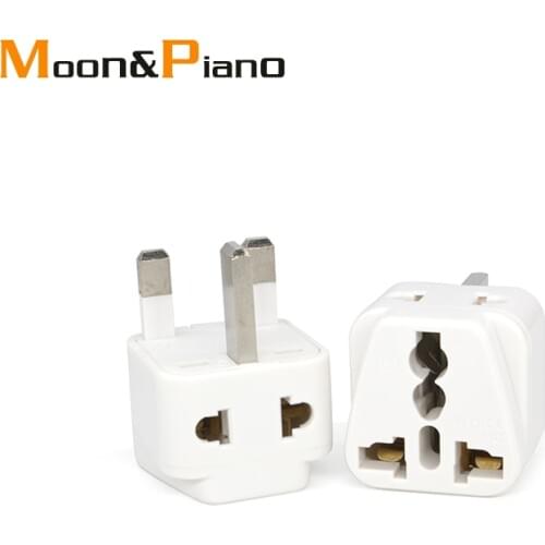 1PC Universal Adapter Converter EU US AU to UK AC Power Socket Plug Travel Wall Charger Outlet Connector United Kingdom plug