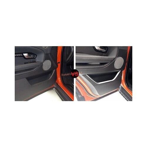 4Pcs ABS Interior Door Cover Trim For Land Rover Range Rover Evoque 2011-2016