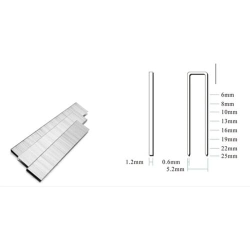 5000Pcs 406J U Nail Staples Steel Nail Staples for Pneumatic nail gun Wood furniture household