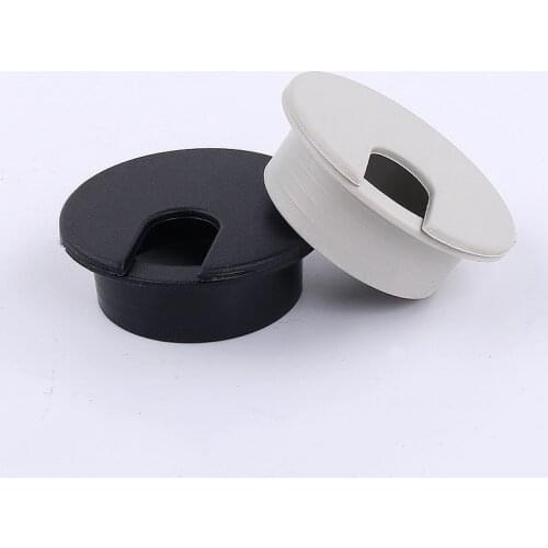 35mm ABS Wire Hole Covers Grommet Cable Hole Cover Furniture Hardware Plastic Line Holder For Computer Desk Table