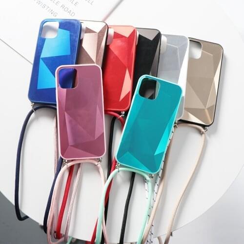 Diamond Lanyard Strap Case For Samsung Galaxy A70 A50 S10 S9 S8 Plus S10e A30 Note 20 9 8 10 Pro Lite Ultra A7 A9 2018 M30 Capa