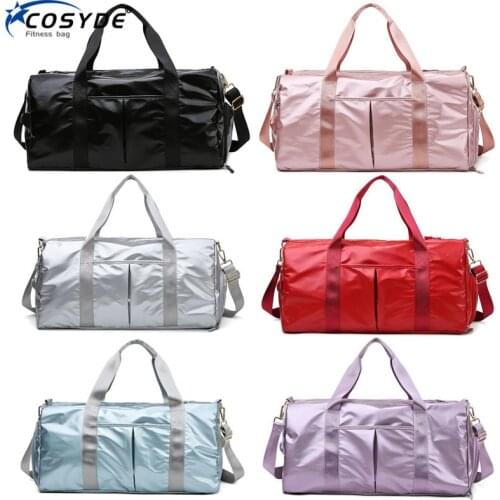 Cosyde Outdoor Waterproof Nylon Sports Gym Bags Training Fitness Travel Handbag Yoga Mat Sport Bag With Shoes Compartment 2021