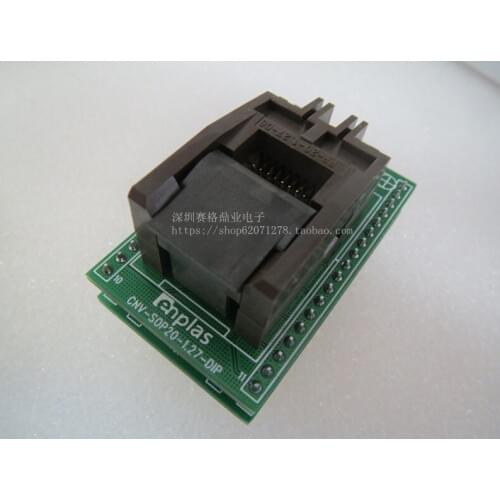 FP-20-1.27-06 SOP20/DIP20 pitch 1.27mm IC Test seat test bench test socket programming seat