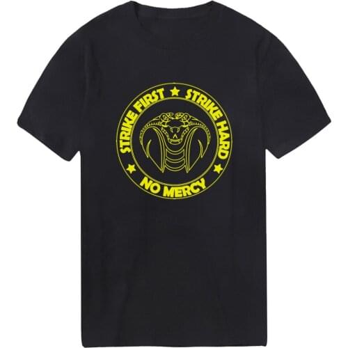 Cobra kai Hip Hop T Shirts Men Cotton Print New Tshirt Military Punk Style Tees Male Bodybuilding Tops Loose Fit Homme Camiaetas