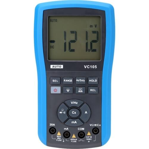 Hot Sale High Precision Waterproof Digital Profissional Multimeter VC105 LCD Digital Multimeter DC AC Voltage Current Tester