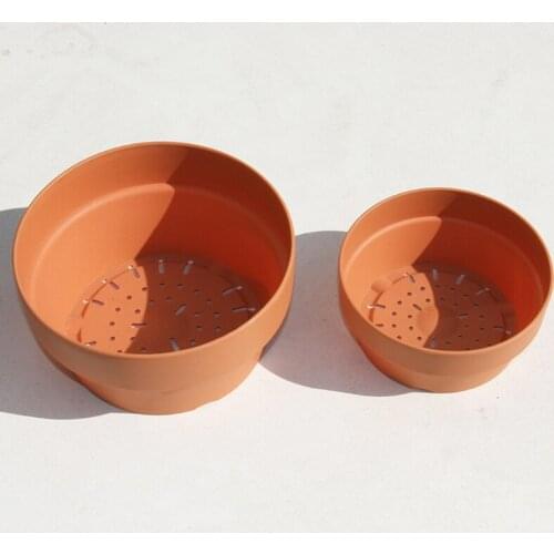 Imitation Terracotta Pot for Plants Succulent Planter with Drainage Hole Cactus Plant Containers Garden Bonsai Pot