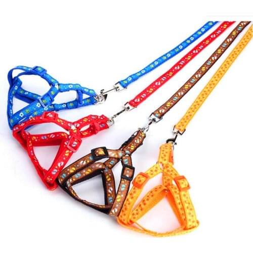 New Soft Breathable Nylon Dog Harness And Leash Set Puppy Dog Accessories Adjustable Dog Leash Lead Harness Belt Traction Rope