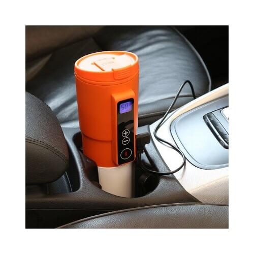 New Arrive12V 410ml Auto Car Heating Metal Cup In Car Stainless Steel Coffee Tea Water Heater Cigarette Lighter Adapter Style