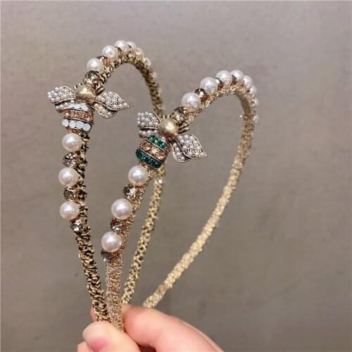 Fashion Shining crystal Rhinestone Hair Hoop Headband Hairband for Women Girls Ribbon bow Hair Band Hair Accessories 1pcs New