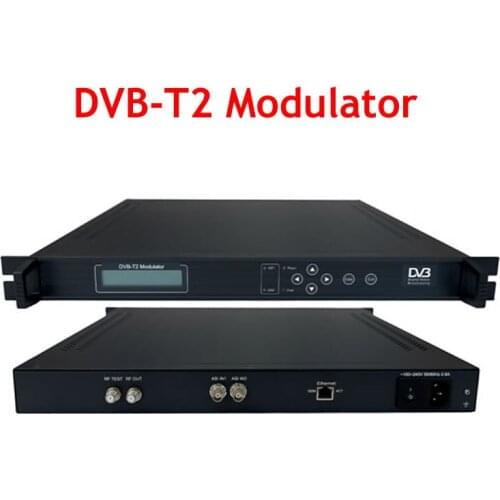 Asi to DVB-T2 modulator DVB-T2 Modulator catv rf modulator sc4116 ASI input QPSK/16QAM/64QAM/256QAM with network system